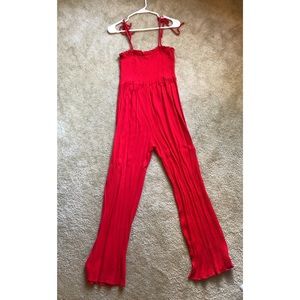 Forever 21 red jumpsuit